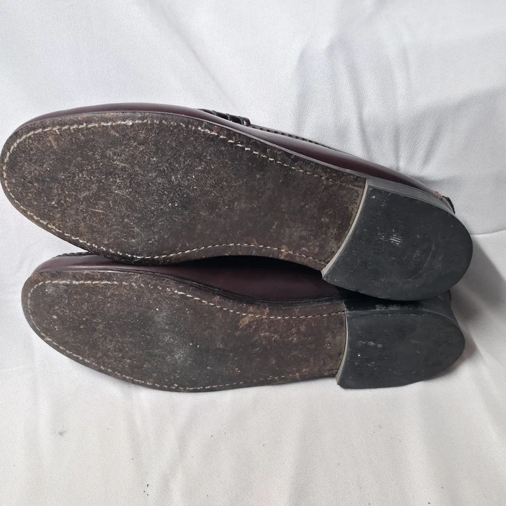 Vintage Dexter 41-666 Leather Penny Loafers Size 9.5 D